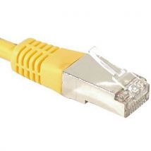 Cordon RJ45 catégorie 6A F/UTP jaune - 7,5 m