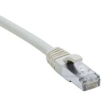 Cordon RJ45 catégorie 6A S/FTP LSOH snagless gris - 1,5 m