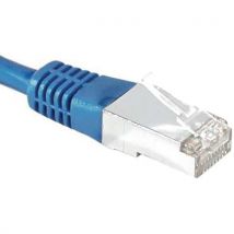 Cordon RJ45 catégorie 6A S/FTP bleu - 7,5 m