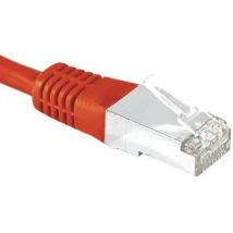 Cordon RJ45 catégorie 6A S/FTP rouge - 10 m