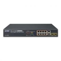 Planet FGSD-1008HPS SW Niv2 8P PoE+ 2Giga/SFP 120W