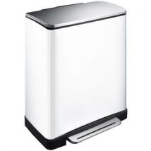 Poubelle à pédale E-Cube tri sélectif 28+18L_EKO
