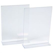 Présentoir de table transparent forme T droit - Manutan Expert