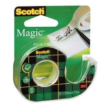 Scotch - Tape Invisible Magic - 19mm x 7.5m - Sterke Kleefkracht - Transparant