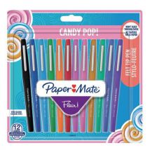 Stylo feutre Flair candy assortis - Pochette de 12