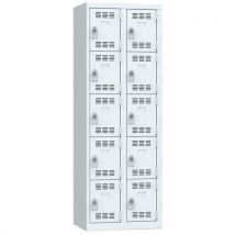 Vestiaire multicases couleur - 1 à 4 colonnes - Largeur 300 mm - Vinco