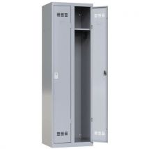 Garderobekast voor kantoor - 2 kolommen - Breedte 300 mm