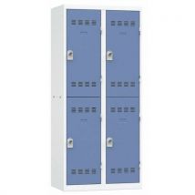 Meervaks garderobekast - 1 kolom - 2 vakken - Breedte 400mm