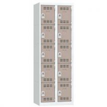 Vestiaire multicases couleur - 1 à 4 colonnes - Largeur 300 mm - Vinco