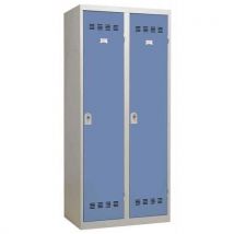 Vestiaire industrie salissante - Largeur 400 mm - 2 colonnes - Vinco