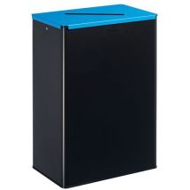 Manutan Expert - Afvalbak voor afvalscheiding - 60 L - Staal/Metaal - Grijs/Blauw - Eco-verantwoordelijk