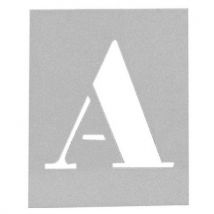 Sjabloon in aluminium - Set van 26 alfabetische letters
