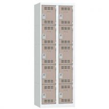 Vestiaire multicases couleur - 1 à 4 colonnes - Largeur 300 mm - Vinco