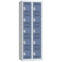 Vestiaire multicases couleur - 1 à 4 colonnes - Largeur 300 mm - Vinco