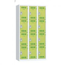 Vestiaire multicases couleur - 1 à 4 colonnes - Largeur 300 mm - Vinco