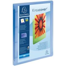 Ringmap Kreacover Chromaline Pp 4 Ringen 15mm A4 Blauw, - Exacompta