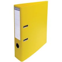 Ordner Met Hefboom Prem'touch Pvc Rug 70mm A4 Geel, - Exacompta