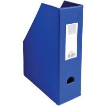 Tijdschriftenhouder Pvc Rug 100mm Vlak Geleverd 23x31 Blauw, - Exacompta