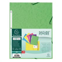 Map met 3 kleppen, met elastiek, glanskarton 400 g/m² A4