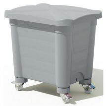 Bac de stockage EASYBAC avec couvercle et roulettes - 115L à 585L