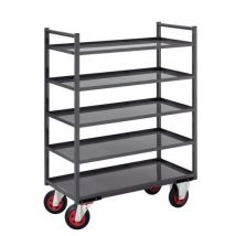 Metalen etagewagen - 5 legborden - Draagvermogen 400 kg