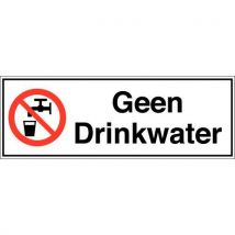 Verbodsbord - Geen drinkwater - Zelfklevend