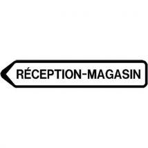 Panneau directionnel grande hauteur double message - Réception-magasin - Longueur 1300 mm