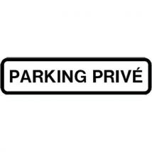 Hoog standaard wegwijsbord Franstalig - Private parking - Lengte 1000 mm