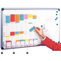 Planbord en whitebord 2-in-1