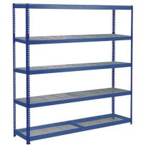 Rayonnage lourd Manutan Rapid 1 - Tablette grillagée - Largeur 1525 mm