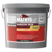 Hoogwaardige acrylverf Mathys wit semi-mat 4 en 10 l - Rust Oleum