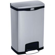 Collecteur Slim Jim Step On Front Step Inox 50 L_Rubbermaid