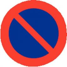 Panneau d'interdiction - Stationnement interdit - Adhésif
