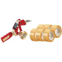 36 rouleaux adhésifs PVC + 1 dévidoir ergonomique - Manutan