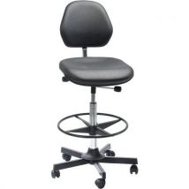 Gevulde stoel voor de werkplaats van imitatieleer - Aktiv - Global Professional Seating