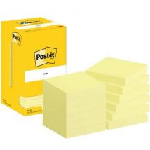 Notes Post-it 76 x 76 mm 12 blocs jaune - Post-it