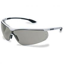 Uvex - Sporstyle Zonnebril - Zwart/Wit - Krasbestendig, Anti-Condens, Anti-UV - Lichtgewicht 23g