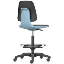 Siège d'atelier Labsit, roulettes auto-bloquantes, repose-pieds_Bimos