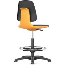 Siège d'atelier Labsit, sur patins, avec repose-pieds_Bimos