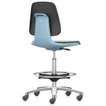 Siège d'atelier Labsit, roulettes auto-bloquantes, repose-pieds_Bimos