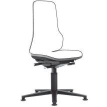 Werkplaatsstoel Neon Met Rugleuning Met Permanent Contact, - Bimos