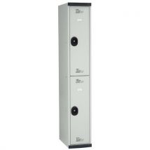 Vestiaire 2 cases penderie Seamline Optimum - 1 colonne largeur 300 mm - Sur socle - Acial