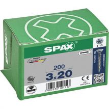 Boite de 200 vis universelles T-Star Plus à tête fraisée TX Ø - Spax