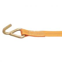Sjorband in 2 delen met spanner met haak - Belasting 1000 kg - Vingerhaak