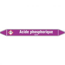 Marquage tuyauterie Acide