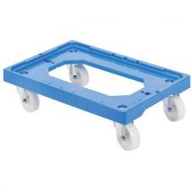 Onderzetwagen met 4 zwenkwielen blauw - GILAC
