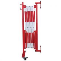 Barrière extensible sur roulettes et fixation murale - Dancop