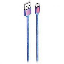 TNB - USB-C kabel met iridium connector - Blauw - 2 meter - 18W snelladen