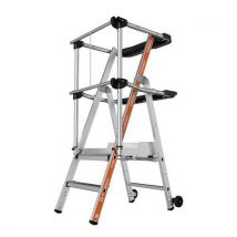 Platform met dubbel legbord PIR PIRL Raptor - 2 tot 7 treden - Tubesca Comabi
