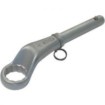 Clé polygonale c-coudee gros effort avec clip inox fme